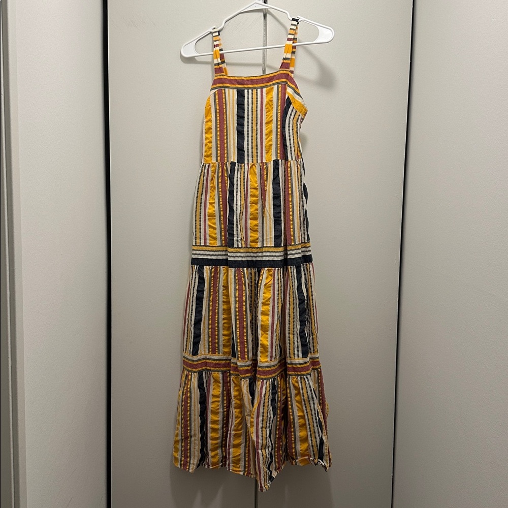 LOFT Striped Multicolor Maxi Dress